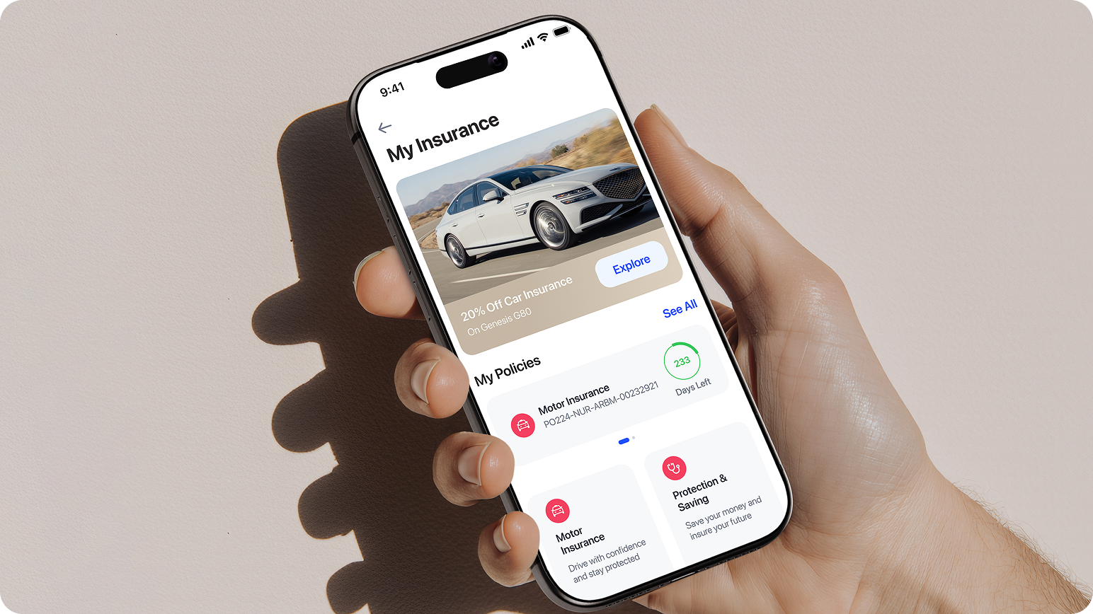 Al Rajhi Bank insurance mockup