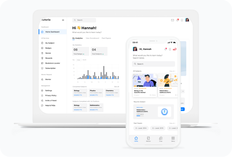 Tutoria mockup